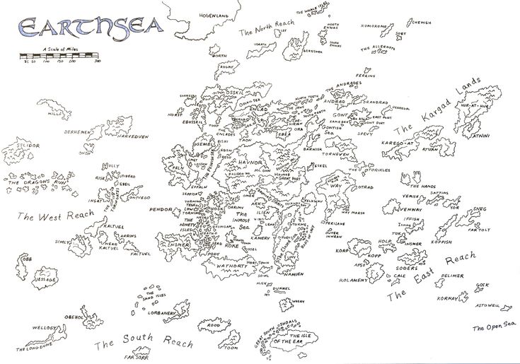 A map of the world of Earthsea